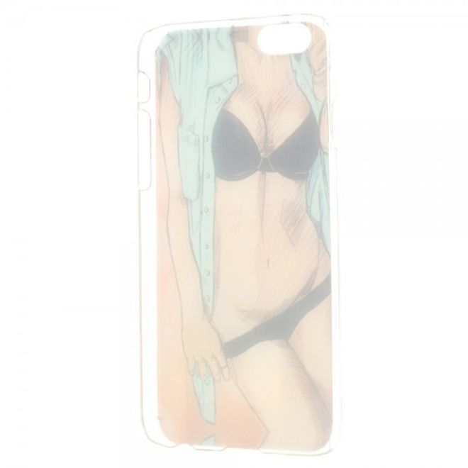 iPhone 6/6S Hart Plastik Case mit Girl mit schwarzem Bikini