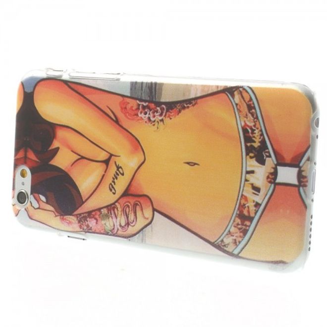 iPhone 6/6S Hard Plastic Case with Slim Girl in Bikini