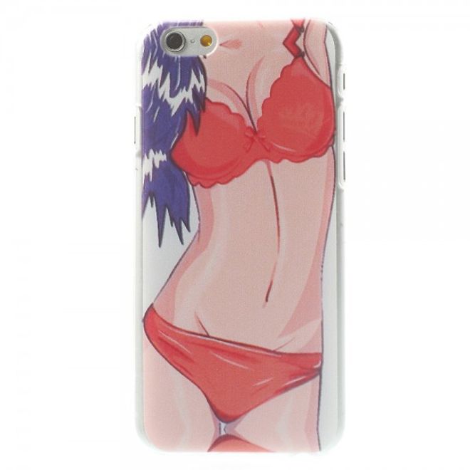 iPhone 6/6S Hart Plastik Case mit rotem Bikini