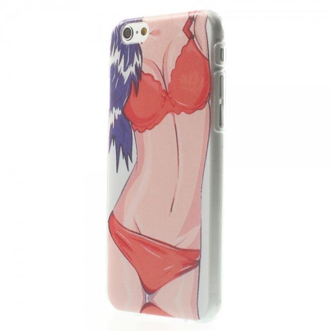 iPhone 6/6S Hart Plastik Case mit rotem Bikini