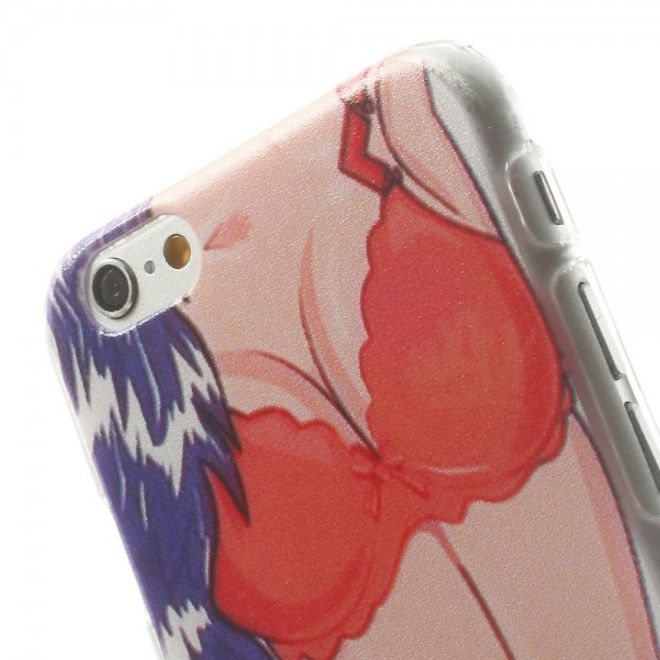 iPhone 6/6S Hart Plastik Case mit rotem Bikini