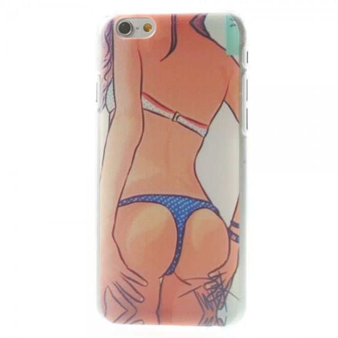 iPhone 6/6S hard plastic case with sexy girl in sports bikini