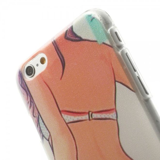 iPhone 6/6S hard plastic case with sexy girl in sports bikini