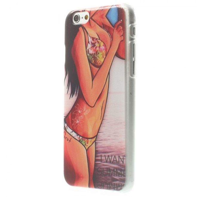 iPhone 6/6S Hart Plastik Case mit Girl am Meer