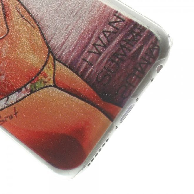 iPhone 6/6S Hart Plastik Case mit Girl am Meer