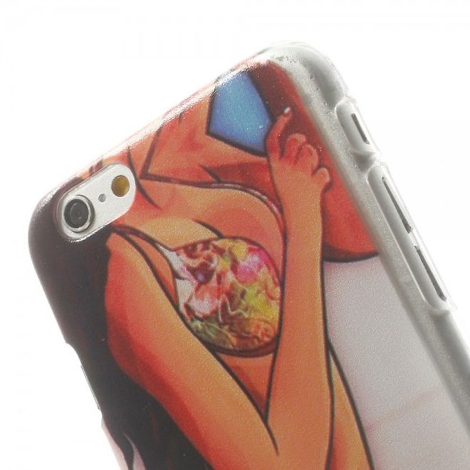 iPhone 6/6S Hart Plastik Case mit Girl am Meer