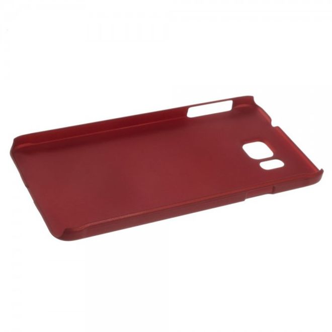 Samsung Galaxy Alpha Gummiertes Hart Plastik Case - rot