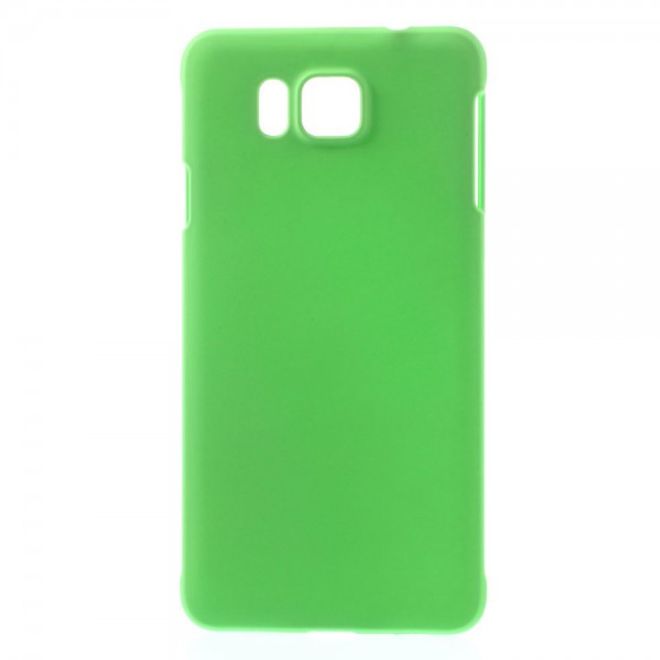 Samsung Galaxy Alpha Gummiertes Hart Plastik Case - grün