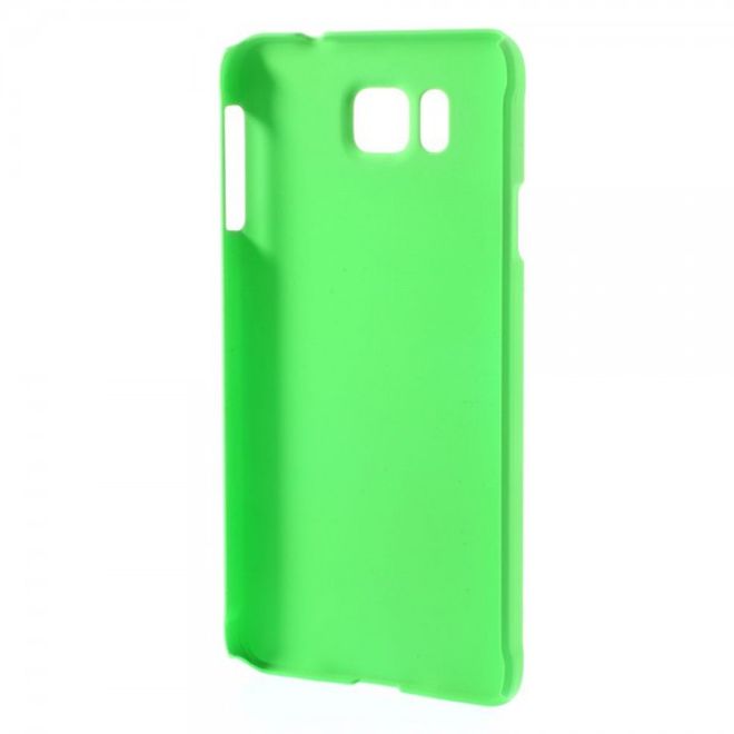 Samsung Galaxy Alpha Gummiertes Hart Plastik Case - grün