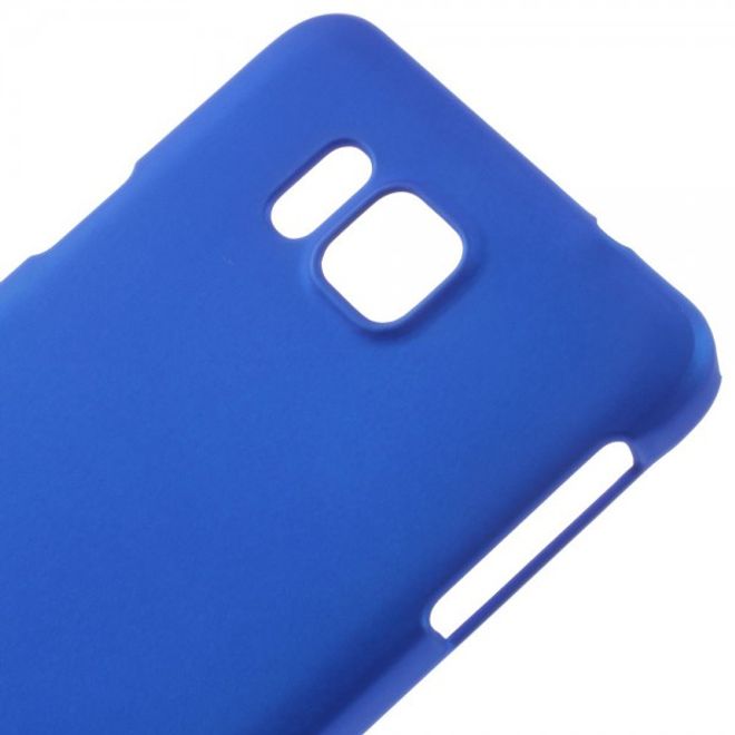 Samsung Galaxy Alpha Gummiertes Hart Plastik Case - dunkelblau