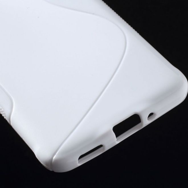 Samsung Galaxy Alpha Elastisches Plastik Case S-Line - weiss