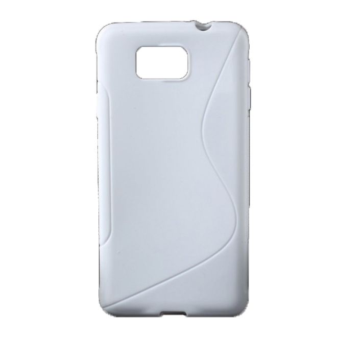 Samsung Galaxy Alpha Elastisches Plastik Case S-Line - weiss
