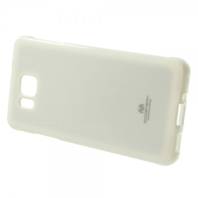 Goospery - Samsung Galaxy Alpha Handy Hülle - TPU Soft Case - Pearl Jelly Series - weiss