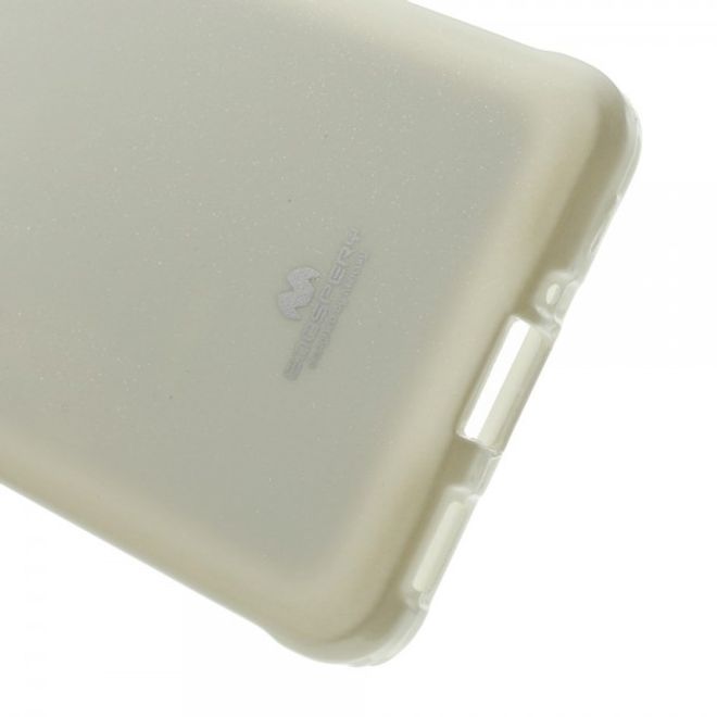 Goospery - Samsung Galaxy Alpha Handy Hülle - TPU Soft Case - Pearl Jelly Series - weiss