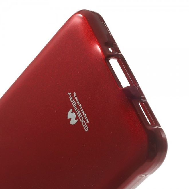 Goospery - Samsung Galaxy Alpha Handy Hülle - TPU Soft Case - Pearl Jelly Series - rot