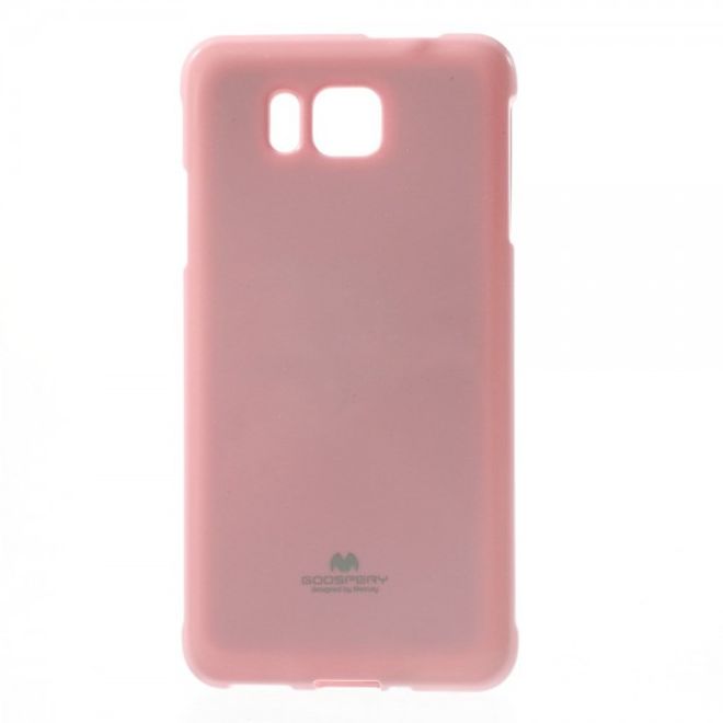 Goospery - Samsung Galaxy Alpha Handy Hülle - TPU Soft Case - Pearl Jelly Series - rosa