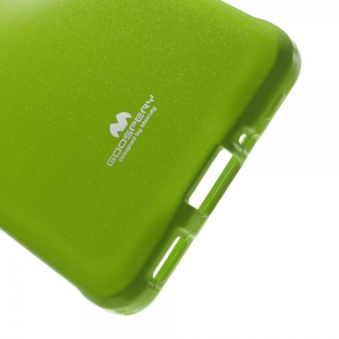 Goospery - Samsung Galaxy Alpha Handy Hülle - TPU Soft Case - Pearl Jelly Series - lime