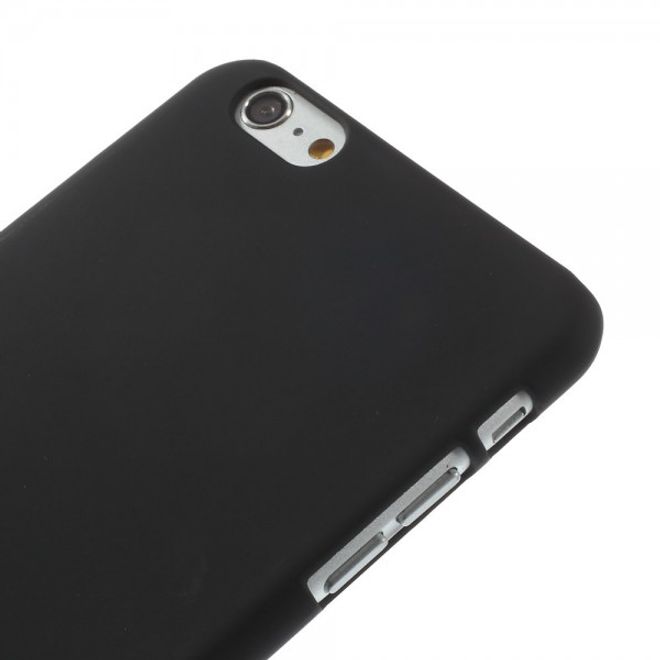 iPhone 6 Plus/6S Plus Gummiertes Hart Plastik Case - schwarz