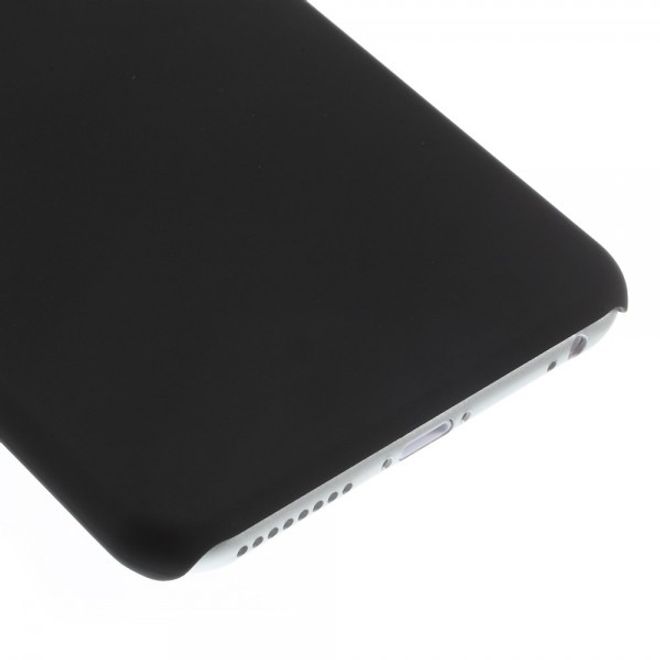 iPhone 6 Plus/6S Plus Gummiertes Hart Plastik Case - schwarz