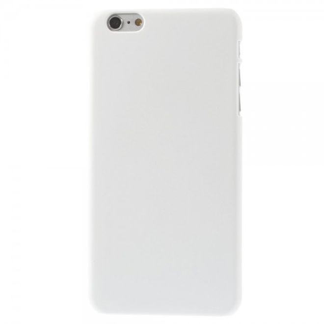 iPhone 6 Plus/6S Plus Gummiertes Hart Plastik Case - weiss
