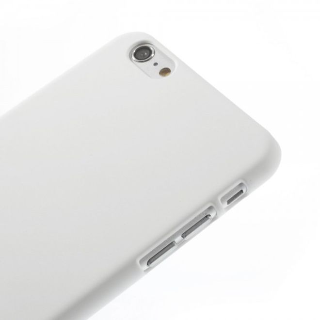 iPhone 6 Plus/6S Plus Gummiertes Hart Plastik Case - weiss
