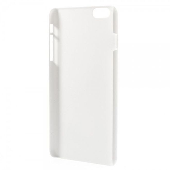 iPhone 6 Plus/6S Plus Gummiertes Hart Plastik Case - weiss