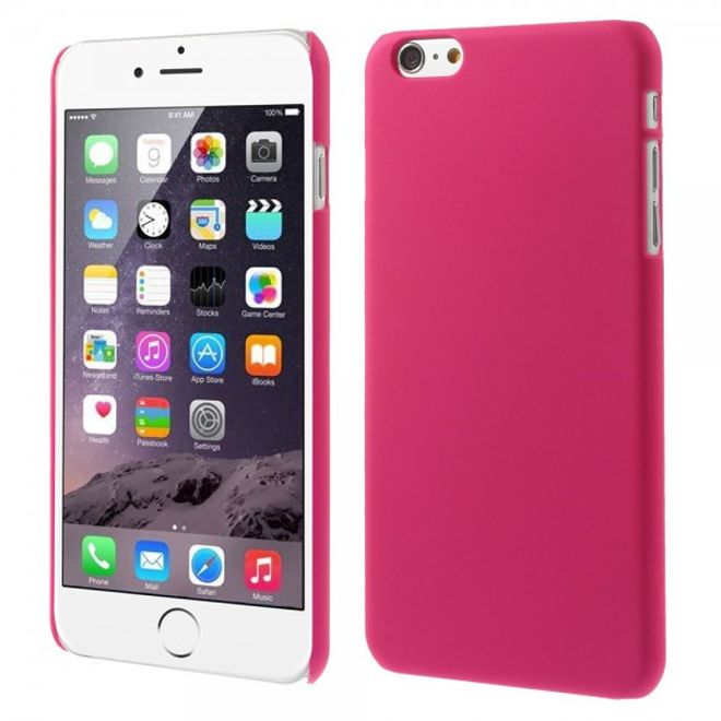 iPhone 6 Plus/6S Plus Rubberized Hard Plastic Case - Pink