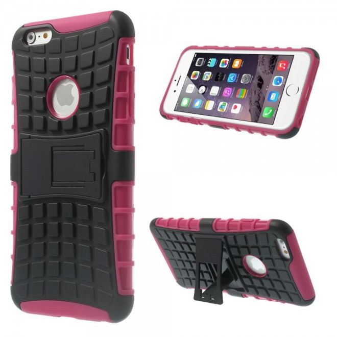 iPhone 6 Plus/6S Plus Robustes Anti-Rutsch Plastik Case - rosa