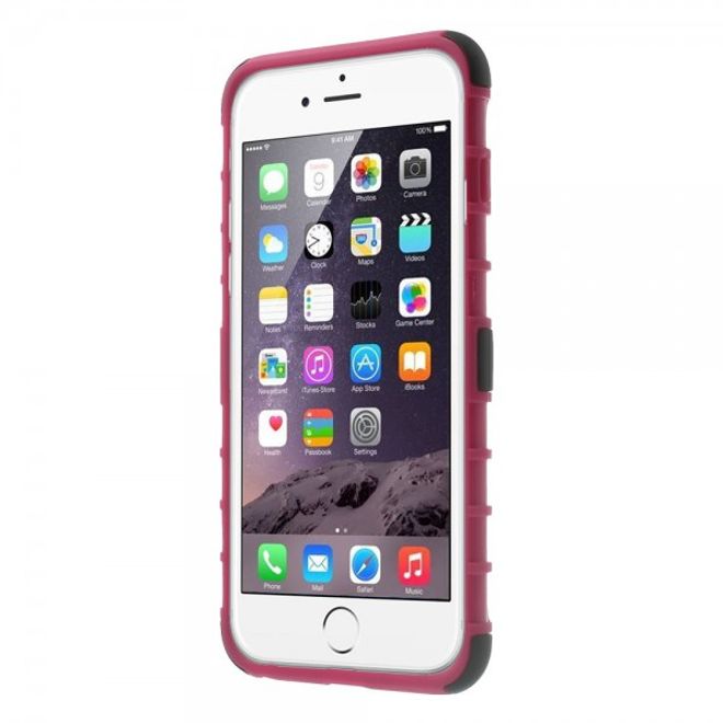 iPhone 6 Plus/6S Plus Robustes Anti-Rutsch Plastik Case - rosa