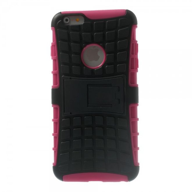 iPhone 6 Plus/6S Plus Robustes Anti-Rutsch Plastik Case - rosa