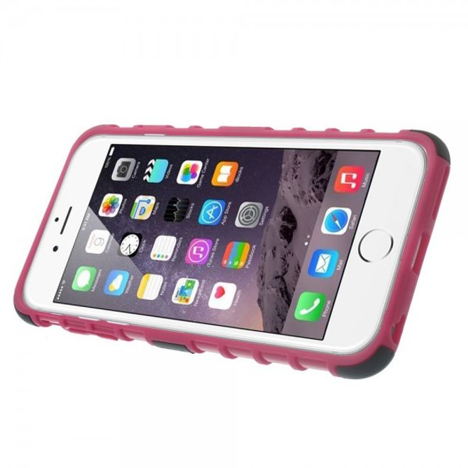 iPhone 6 Plus/6S Plus Robustes Anti-Rutsch Plastik Case - rosa