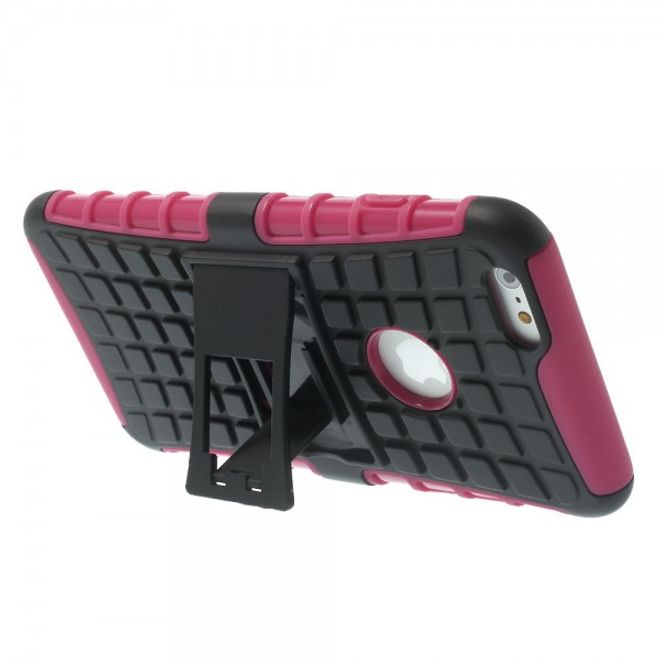 iPhone 6 Plus/6S Plus Robustes Anti-Rutsch Plastik Case - rosa