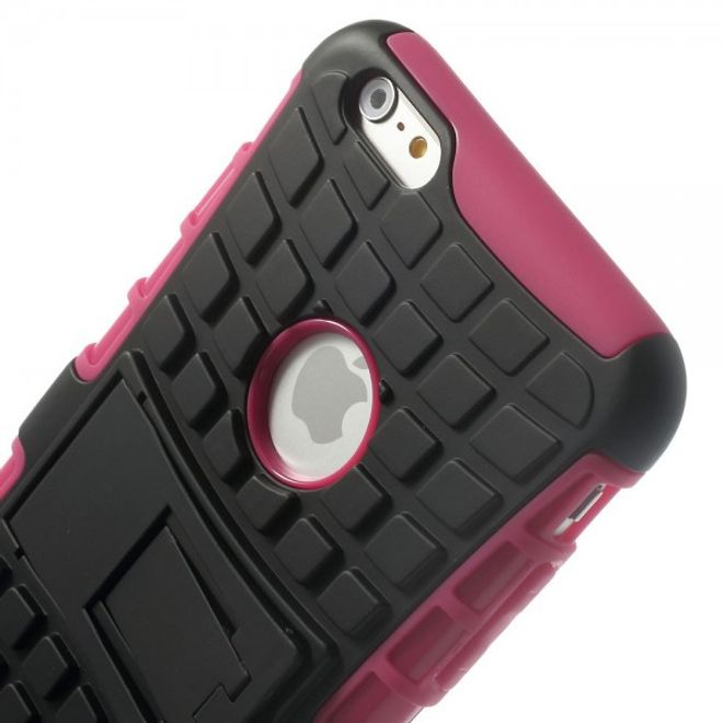 iPhone 6 Plus/6S Plus Robustes Anti-Rutsch Plastik Case - rosa