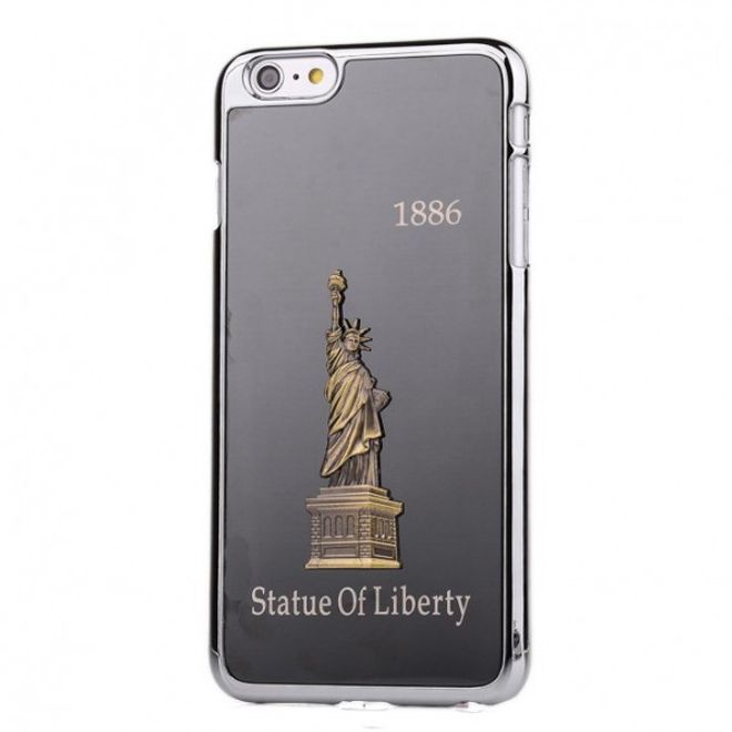 iPhone 6 Plus/6S Plus Aluminum and Plastic Case with Statue of Liberty - Grey