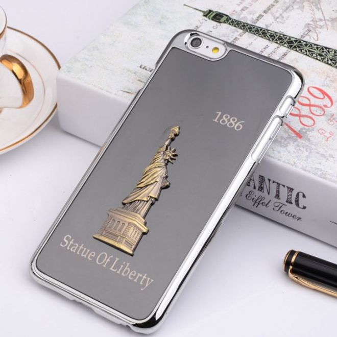iPhone 6 Plus/6S Plus Aluminum and Plastic Case with Statue of Liberty - Grey