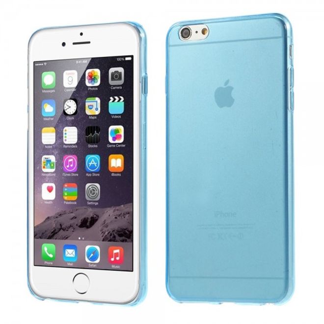 iPhone 6 Plus/6S Plus Ultra-thin (0.4mm), elastic plastic case, anti-slip - blue