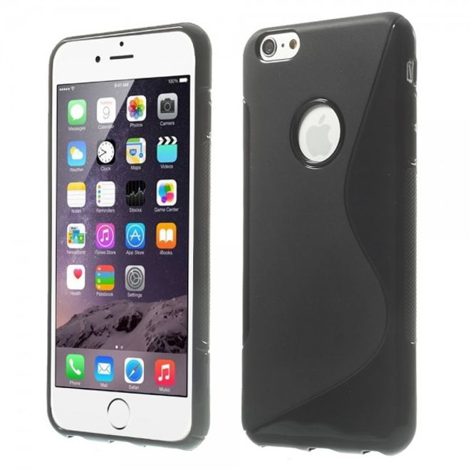 iPhone 6 Plus/6S Plus Elastic Plastic Case S-Line - Black
