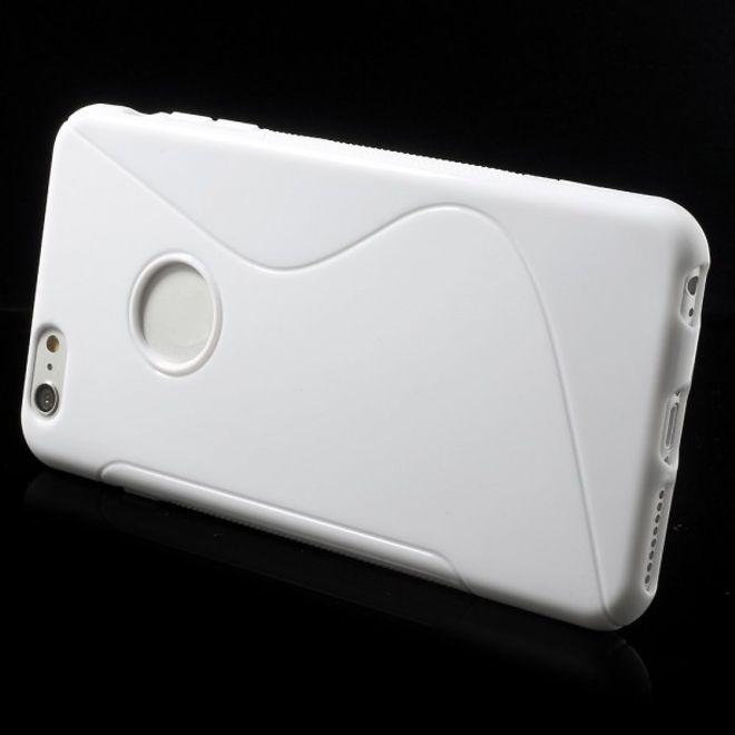 iPhone 6 Plus/6S Plus Elastic Plastic Case S-Line - White