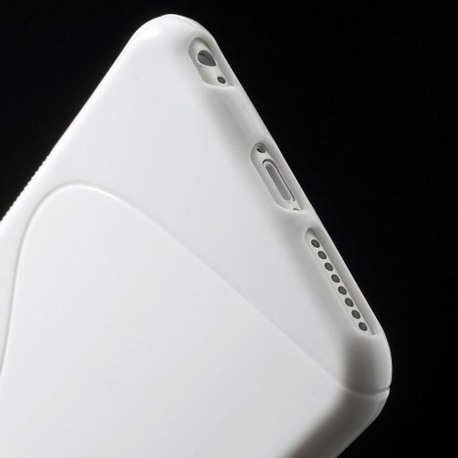 iPhone 6 Plus/6S Plus Elastic Plastic Case S-Line - White