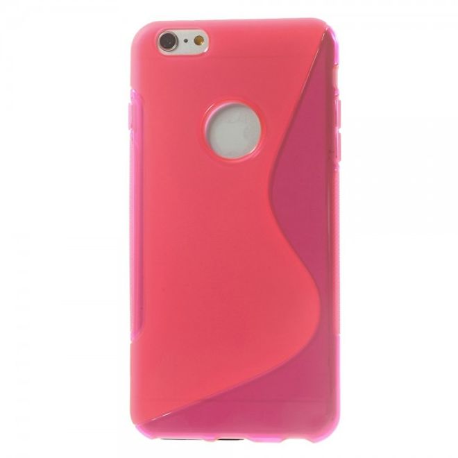 iPhone 6 Plus/6S Plus Elastic Plastic Case S-Line - Pink