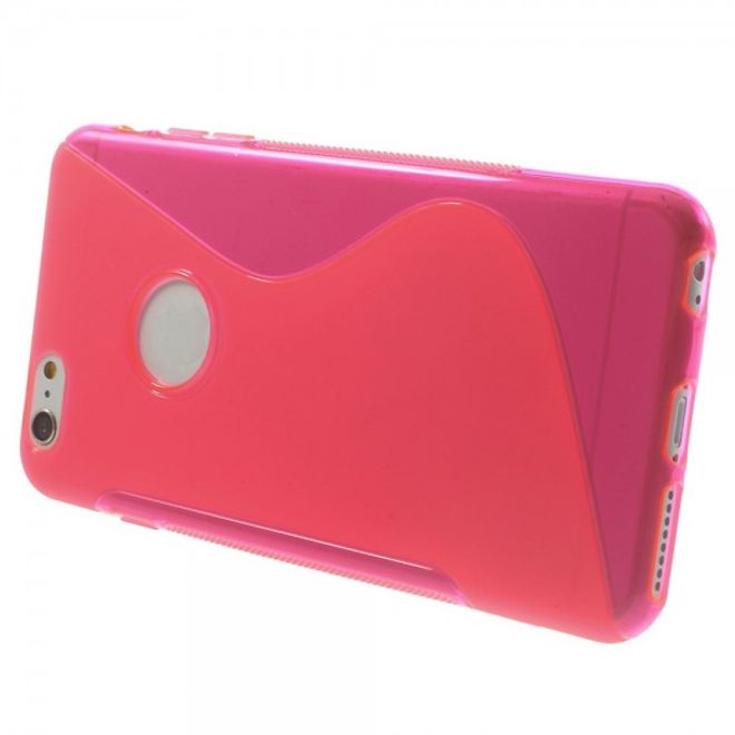 iPhone 6 Plus/6S Plus Elastic Plastic Case S-Line - Pink
