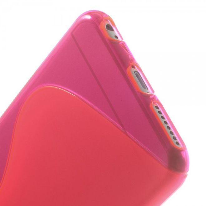 iPhone 6 Plus/6S Plus Elastic Plastic Case S-Line - Pink