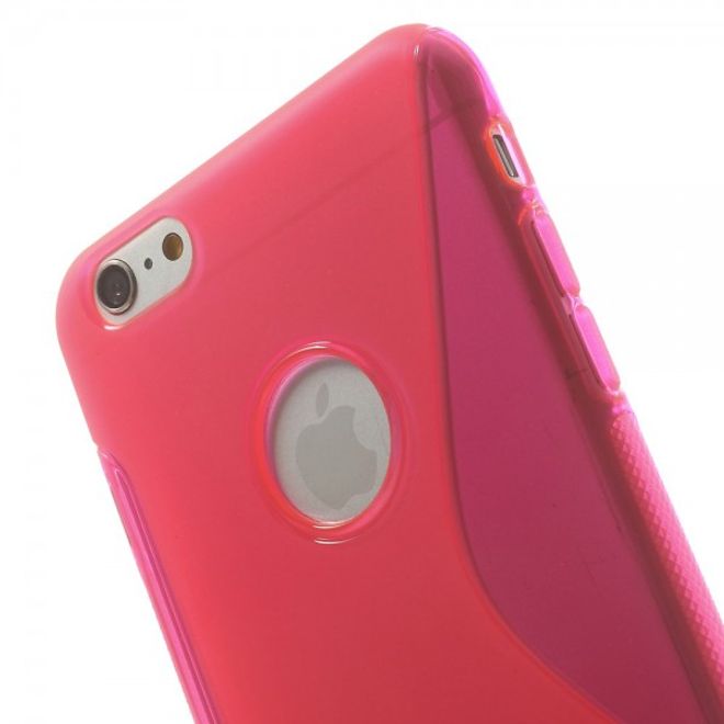 iPhone 6 Plus/6S Plus Elastic Plastic Case S-Line - Pink