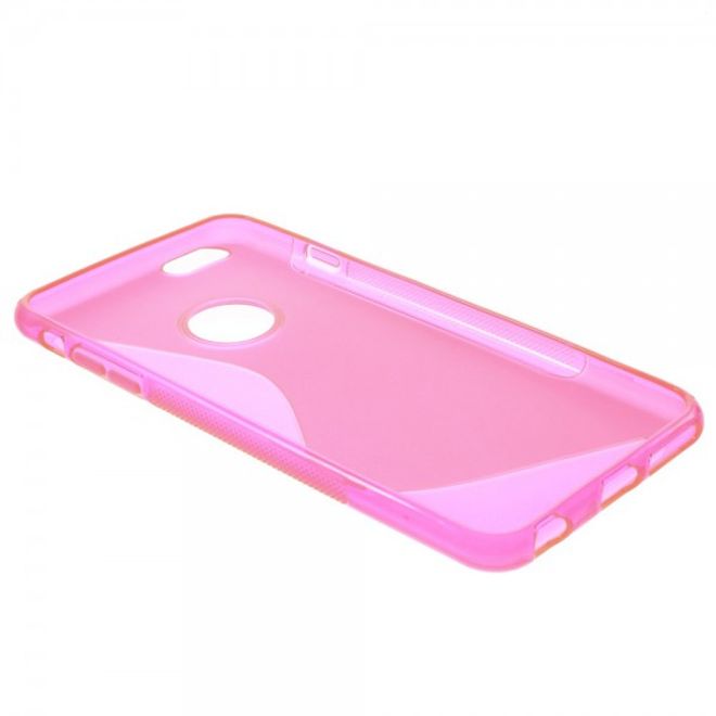 iPhone 6 Plus/6S Plus Elastic Plastic Case S-Line - Pink