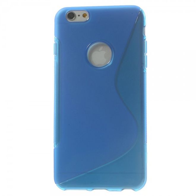 iPhone 6 Plus/6S Plus Elastic Plastic Case S-Line - Blue