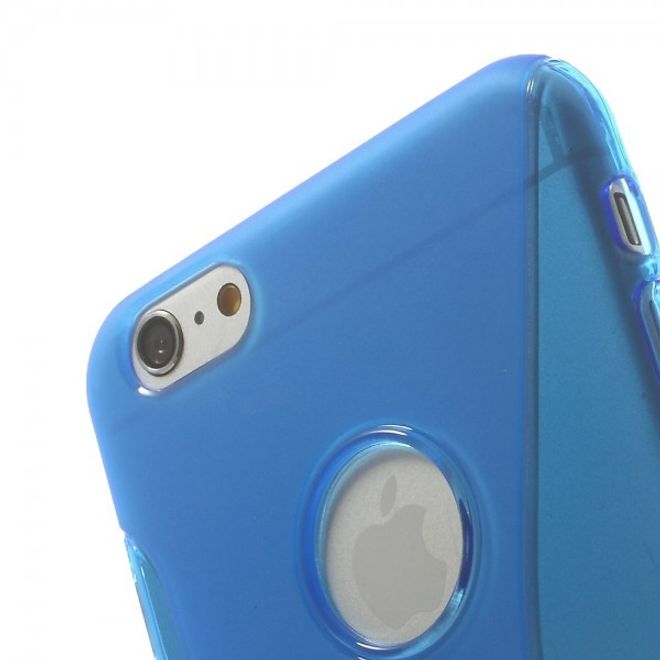 iPhone 6 Plus/6S Plus Elastic Plastic Case S-Line - Blue