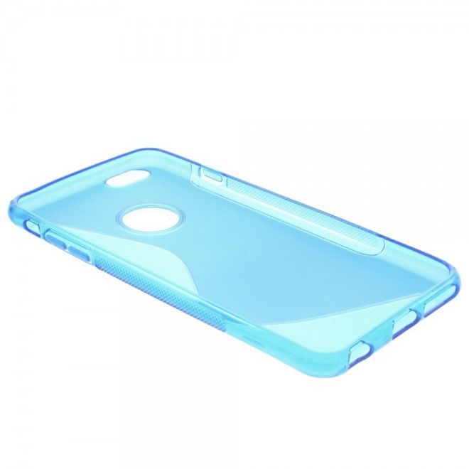 iPhone 6 Plus/6S Plus Elastic Plastic Case S-Line - Blue