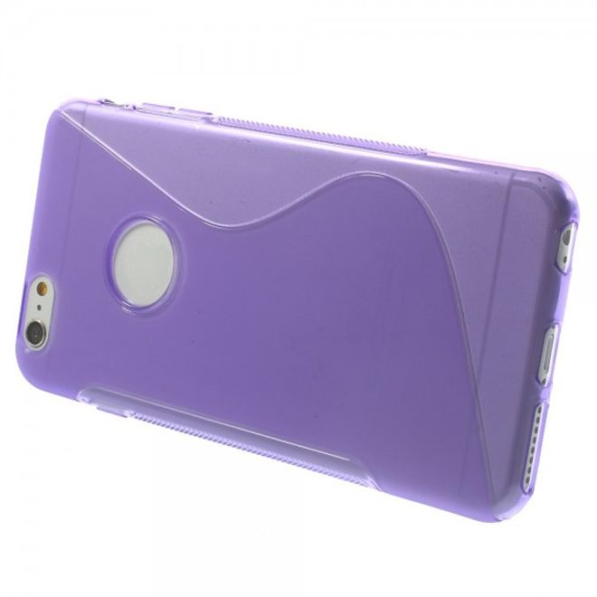 iPhone 6 Plus/6S Plus Elastic Plastic Case S-Line - Purple