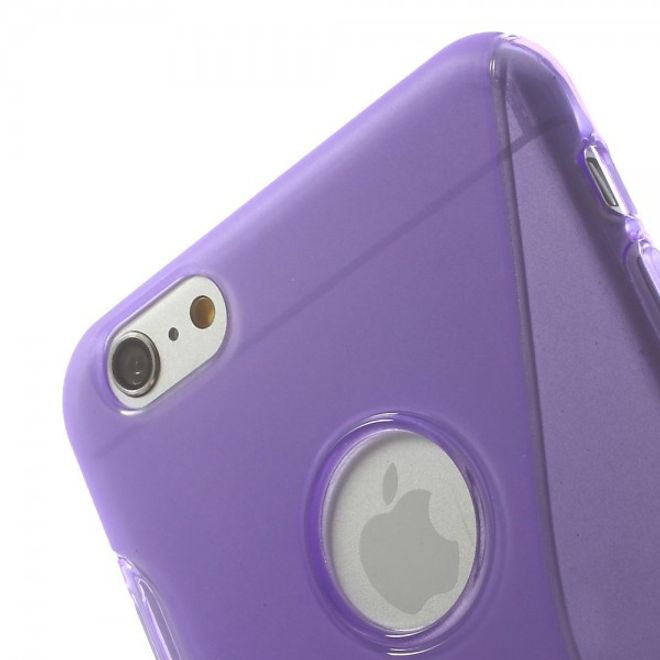 iPhone 6 Plus/6S Plus Elastic Plastic Case S-Line - Purple