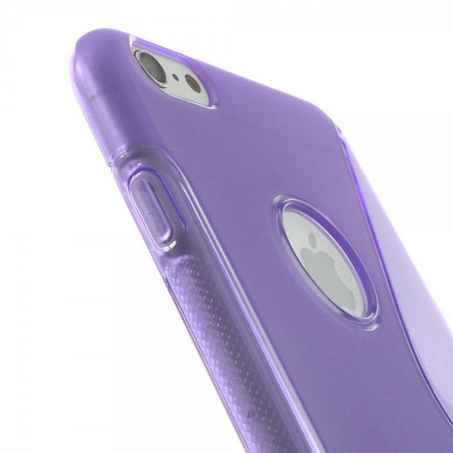 iPhone 6 Plus/6S Plus Elastic Plastic Case S-Line - Purple